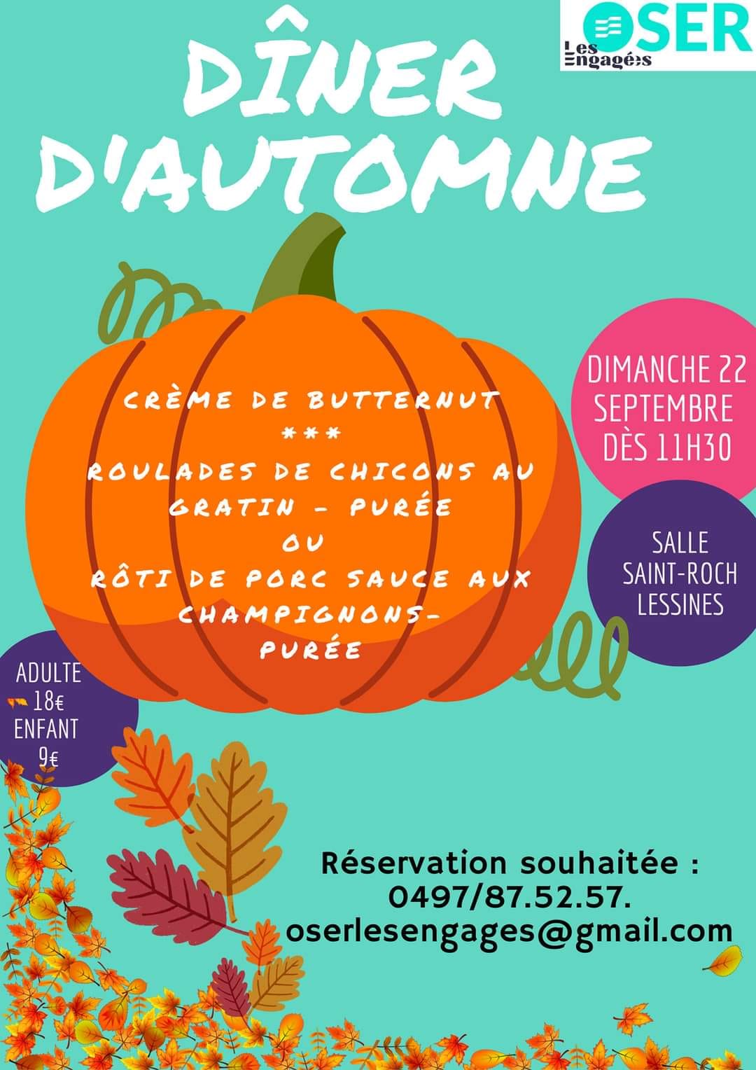 Diner d’automne en approche